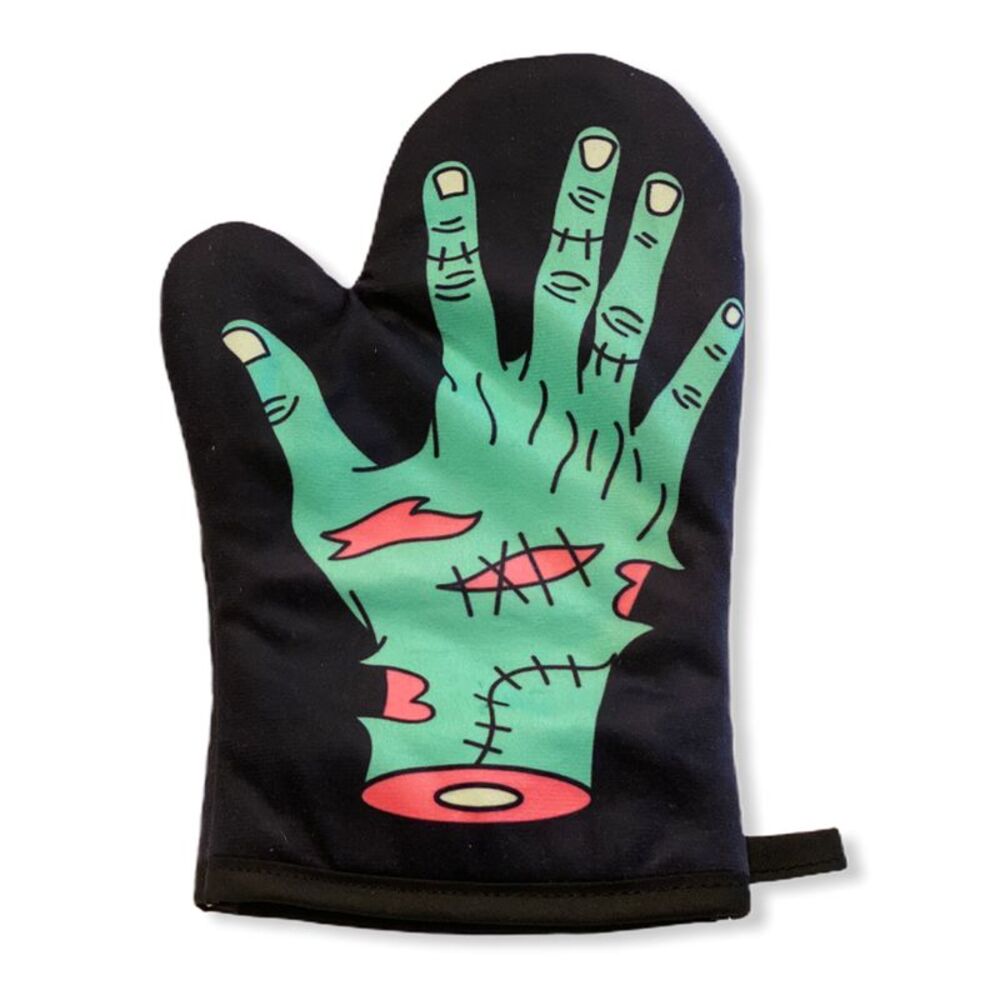 Zombie Hand Oven Mitt Funny Halloween Undead Graphic Novelty Kitchen Accessories